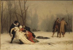 Suite de un baile de máscaras de Jean Leon Gerome